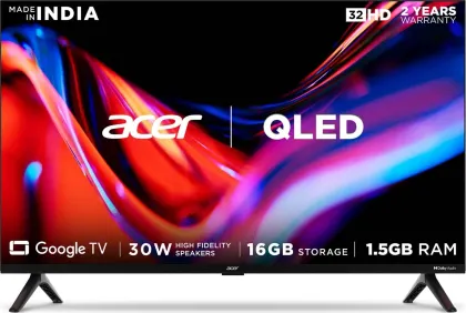 Acer V Series 32 inch HD Ready Smart QLED TV (AR32GR2841VQD)