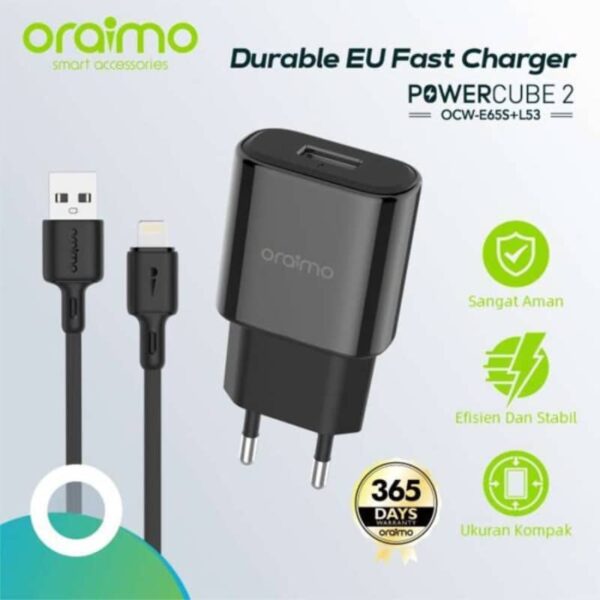 Oraimo Powercube 2 iPhone Charger in Kenya - PhonesStore