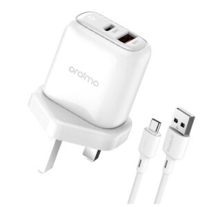 oraimo PowerCube 3 Pro 18W Fast Charging Charger Kit with Type-c Cable-White