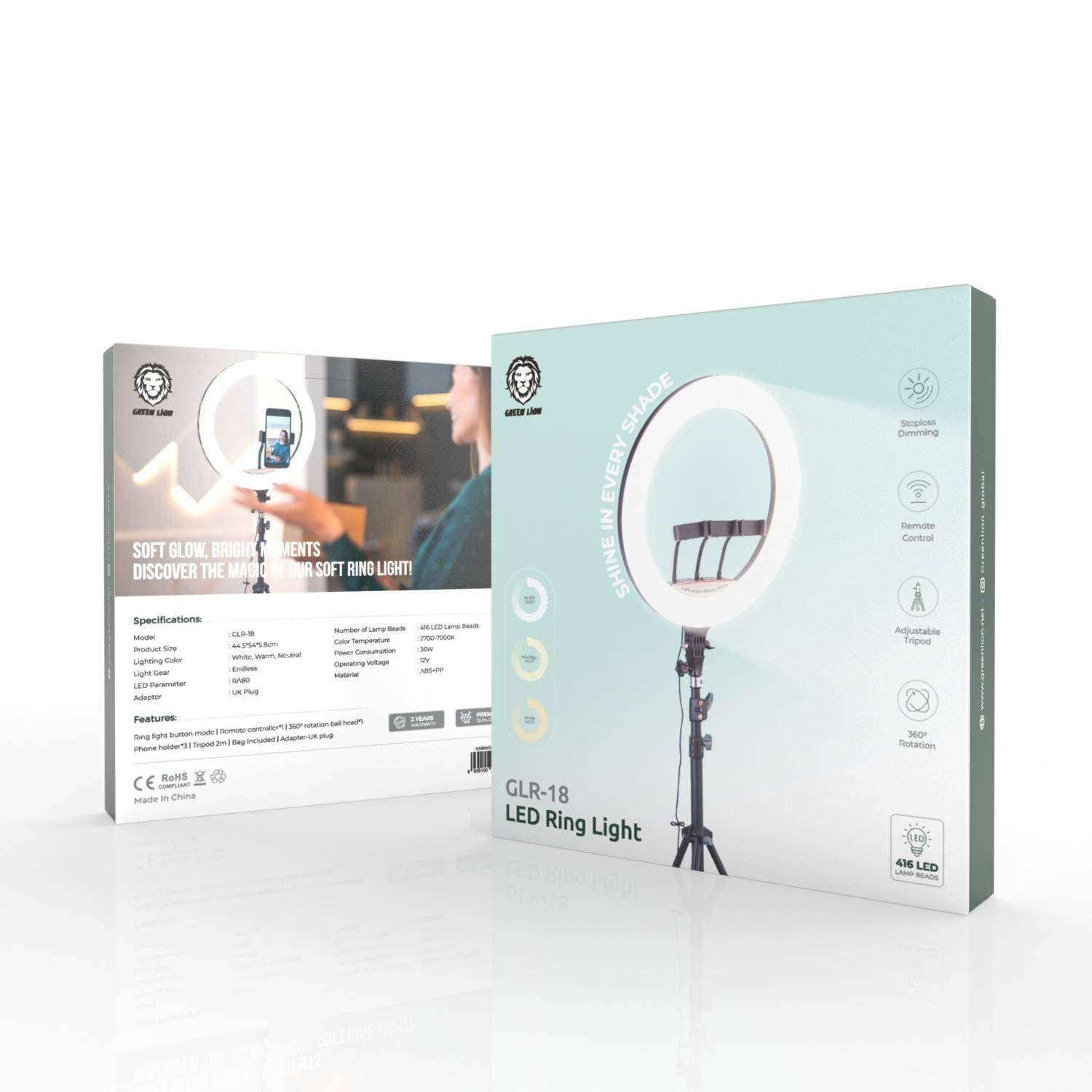 Green lion GLR-18 LED Ring Light Price in Kenya-002-Mobilehub Kenya