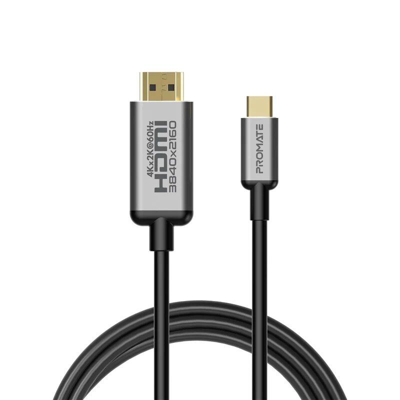 Promate HDLink-60H USB-C to HDMI Audio Video Cable with UltraHD Support Price in Kenya-001-Mobilehub Kenya