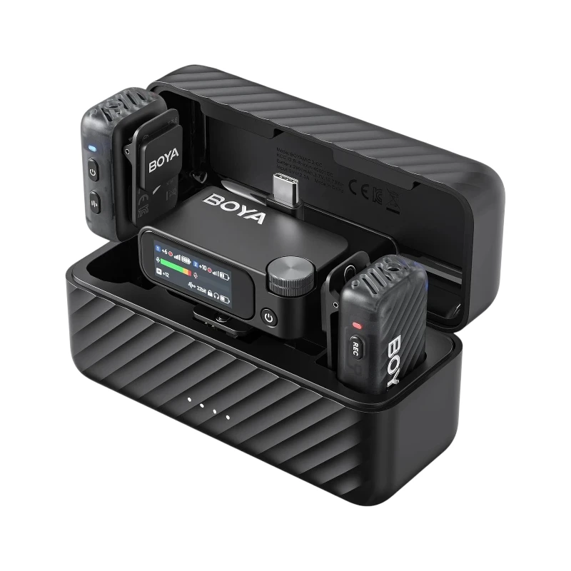BOYA BOYAMIC 2-01 (2x Lavalier Mic) Wireless Microphone Price in Kenya-002-Mobile Hub Kenya